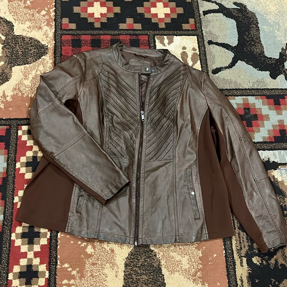 Womens Maurice’s faux leather jacket